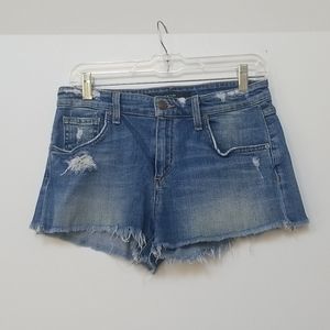 Joe's Distressed Blue Jean Shorts
